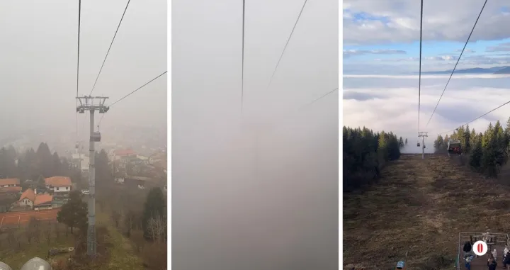 Sarajevo i Trebević - drastična razlika/Amir Papić