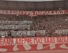 Skandalozan transparent navijača Crvene zvezde (FOTO: Screenshot)/Foto: 