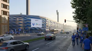Projekat nove fasade na sjevernoj tribini stadiona Grbavica/Foto: 
