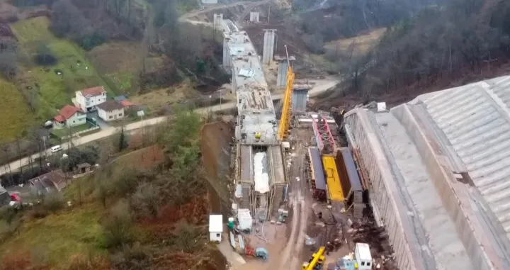 Koridor Vc iz zraka: Najzahtjevniji radovi u Zeničko-dobojskom kantonu/Screenshot