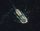 A satellite image shows the Skipper tanker, north of Guadeloupe, December 12, 2025. Satellite image &copy;2025 Vantor/Handout via REUTERS THIS IMAGE HAS BEEN SUPPLIED BY A THIRD PARTY. MANDATORY CREDIT. NO RESALES. NO ARCHIVES. DO NOT OBSCURE LOGO./Satellite Image &copy;2025 Vantor
