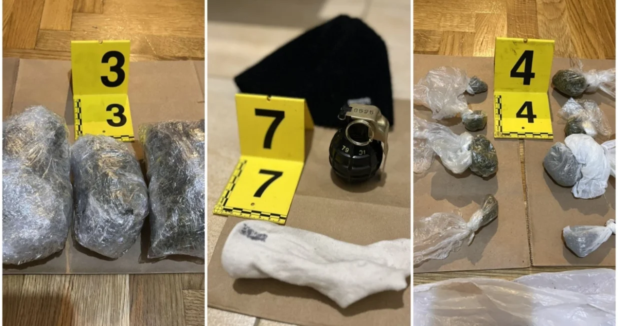 Oduzeta droga, bomba i digitalna vaga/MUP KS/