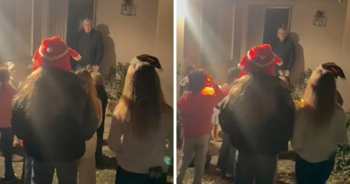 5 mil. pregleda: Djeca zapjevala susjedu kojem je nedavno preminula supruga/Screenshot