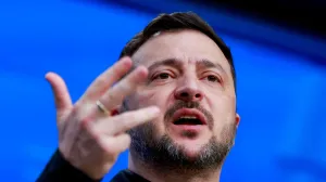 Ukrainian President Volodymyr Zelenskiy attends a press conference on the day of the European Union leaders' summit in Brussels, Belgium, December 18, 2025. REUTERS/Stephanie Lecocq/Stephanie Lecocq