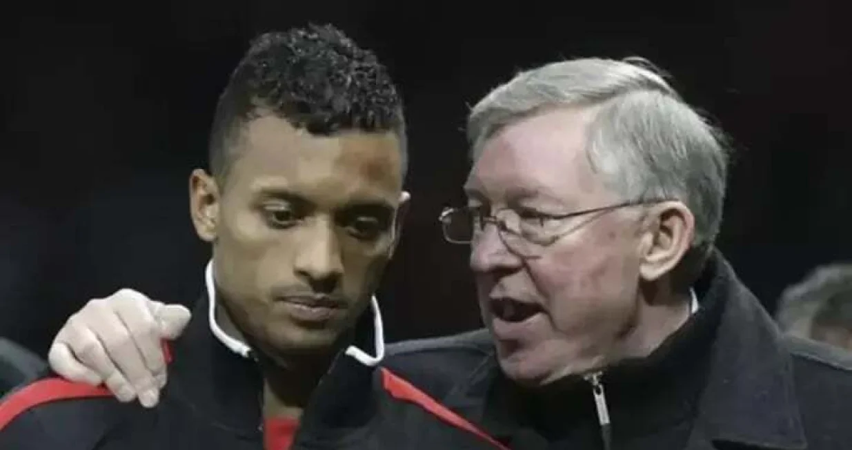 Nani - Sir Alex Ferguson (FOTO: X)/Foto: 