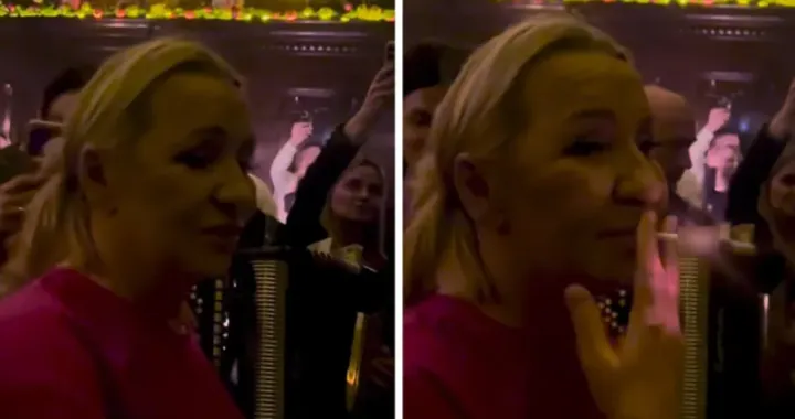 Vesna Zmijanac, nastup nakon izlaska iz bolnice, cigareta, cigara/Prtsc