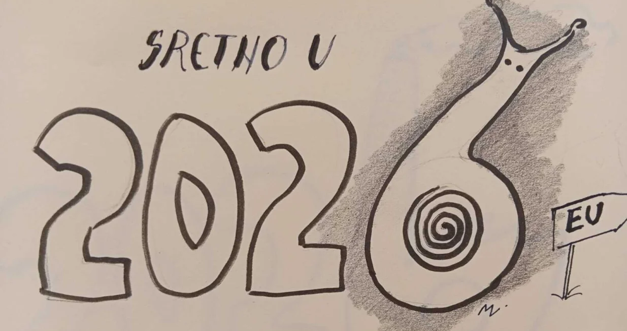 Vizual za kolumnu vildane selimbegović, sretno u 2026. - I 2025. su pojeli nacionalisti/Mahmud Latifić