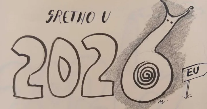 Vizual za kolumnu vildane selimbegović, sretno u 2026. - I 2025. su pojeli nacionalisti/Mahmud Latifić