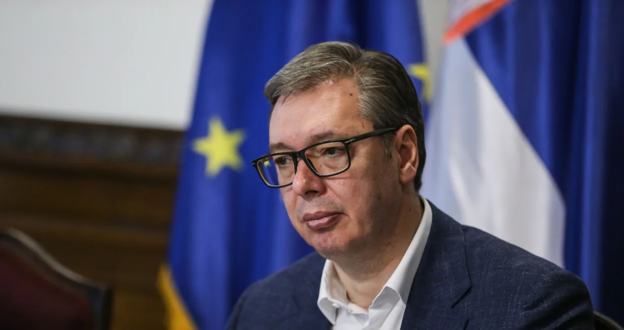 BEOGRAD, SRBIJA - 08. decembar 2025: Na sastanku s timovima zaduЕѕenim za energetsku stabilnost i bezbjednost zemlje razmotreno viЕЎe kljuДЌnih pitanja u vezi s trenutnom situacijom u sektoru energetike, saopД&Dagger;io je u ponedjeljak predsjednik Srbije Aleksandar VuДЌiД&Dagger;. (Filip Stevanovic - Anadolu Agency)/