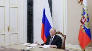 Russian President Vladimir Putin chairs a meeting of the presidential council for civil society and human rights via a video link in Moscow, Russia, December 9, 2025. Sputnik/Gavriil Grigorov/Pool via REUTERS ATTENTION EDITORS - THIS IMAGE WAS PROVIDED BY A THIRD PARTY./Gavriil Grigorov