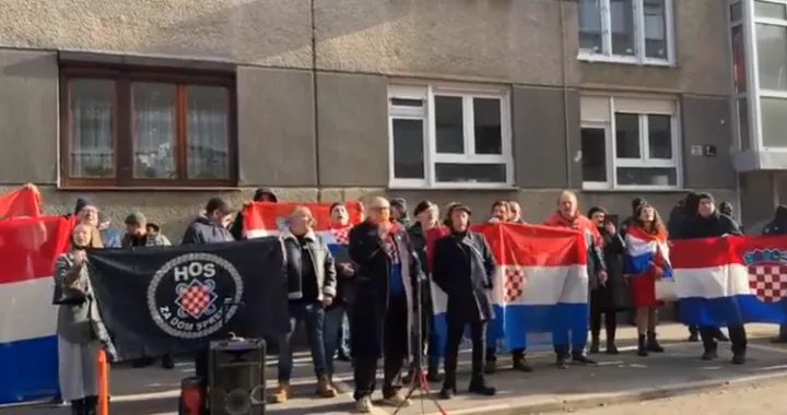 Desničari, Zagreb, protest, stan gradonačelnika Tomislava Toma&scaron;evića/Prtsc