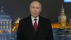 novogodišnja čestitka vladimira putina/Screenshot/X