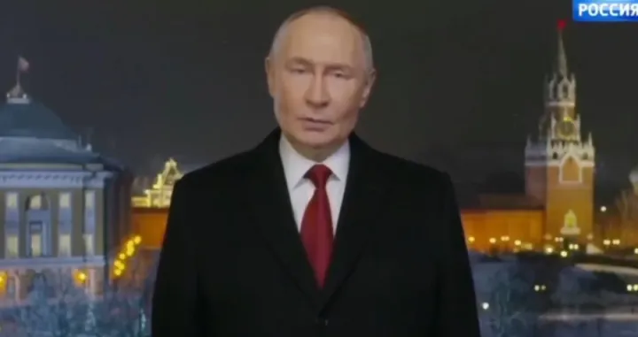 novogodi&scaron;nja čestitka vladimira putina/Screenshot/X