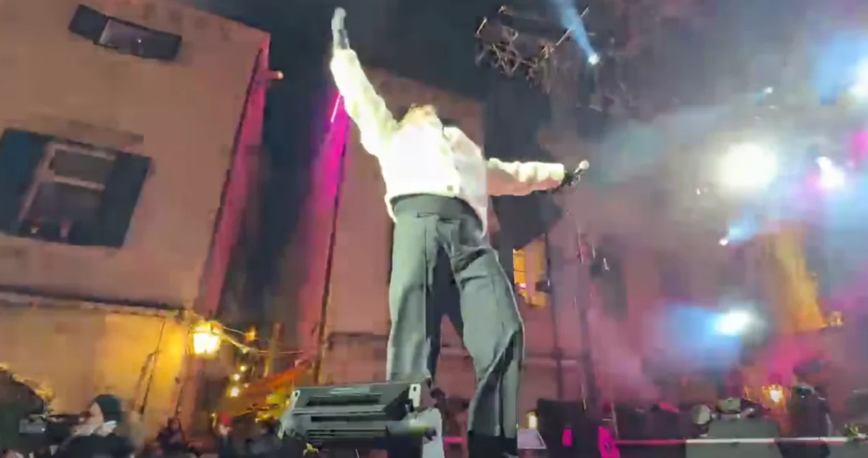 dino merlin, stradun, nova godina, dubrovnik, 2026/Screenshot