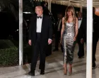 U.S. President Donald Trump and first lady Melania Trump arrive to attend a New Year's Eve party with members and guests at Trump's Mar-a-Lago Club in Palm Beach, Florida, U.S., December 31, 2025. REUTERS/Jonathan Ernst/Jonathan Ernst