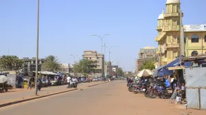 epa09706527 A general view of quiet streets in Ouagadougou, Burkina Faso, 24 January 2022. Soldiers mutinied at several barracks overnight on 23 January. Civilian life continued as normal on 24 January after demonstrators clashed with police in support of the military on the previous day. EPA/STR/Str
