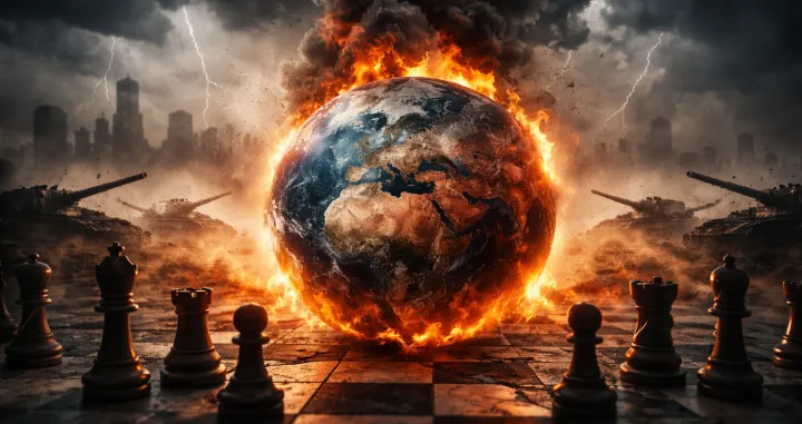 rat, sukobi, politika, ideologija, razdor, demokratija, svijet, netrpeljivost/Chatgpt