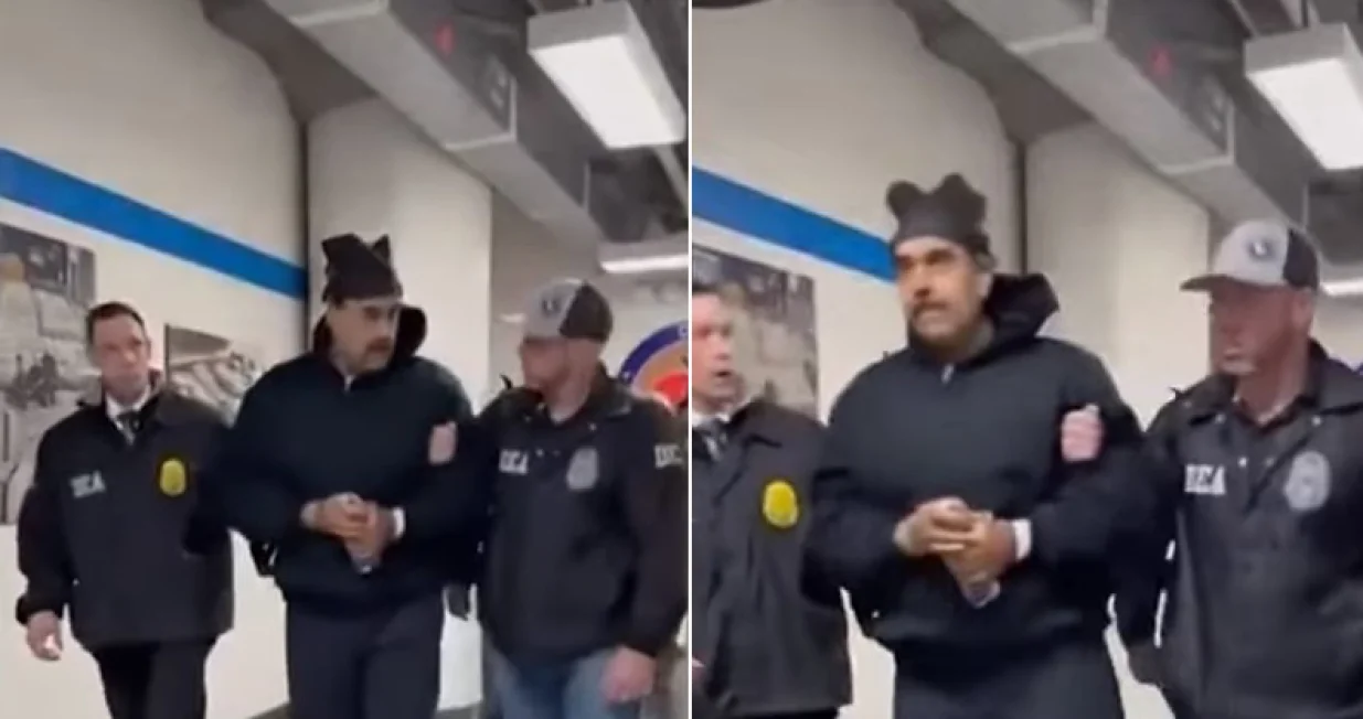 nicolas maduro doveden u Metropolitanski pritvorski centar u Brooklynu/Screenshot