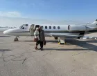 Bračni par Alexander Scherger i Beata Scherger,vlasnici ALBE Alliance grupacije, stigli privatnim avionom u BiH/