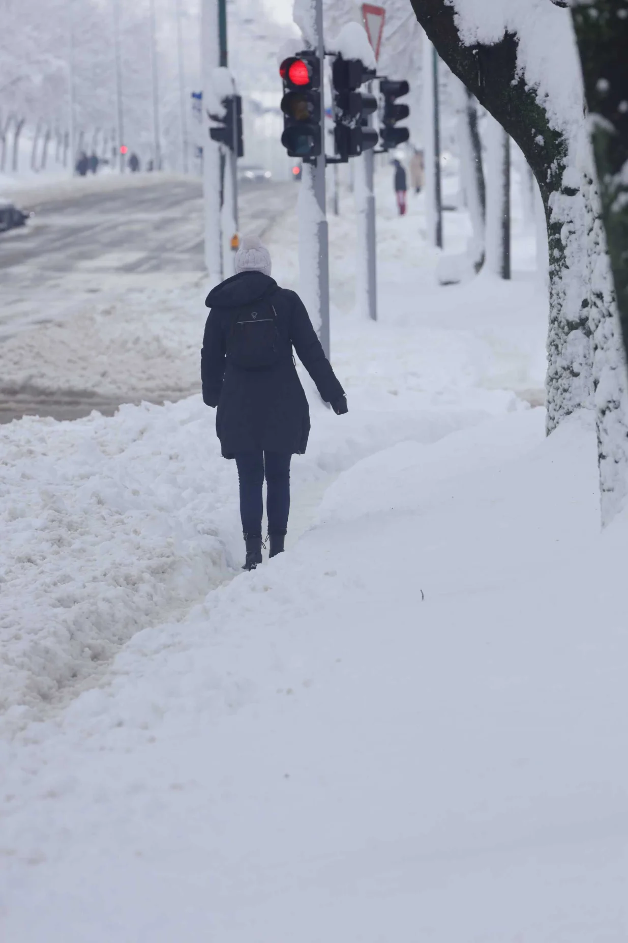 snijeg, sarajevo, ulice, građani, či&scaron;ćenje, vrijeme/Senad Gubelić