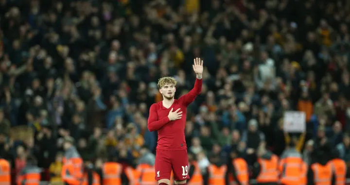 epa10394855 Harvey Elliott of Liverpool reacts after the 3rd round FA Cup soccer match between Liverpool and Wolverhampton Wanderers at Anfield in Liverpool, Britain, 07 January 2023. EPA/ADAM VAUGHAN/Foto: Adam Vaughan
