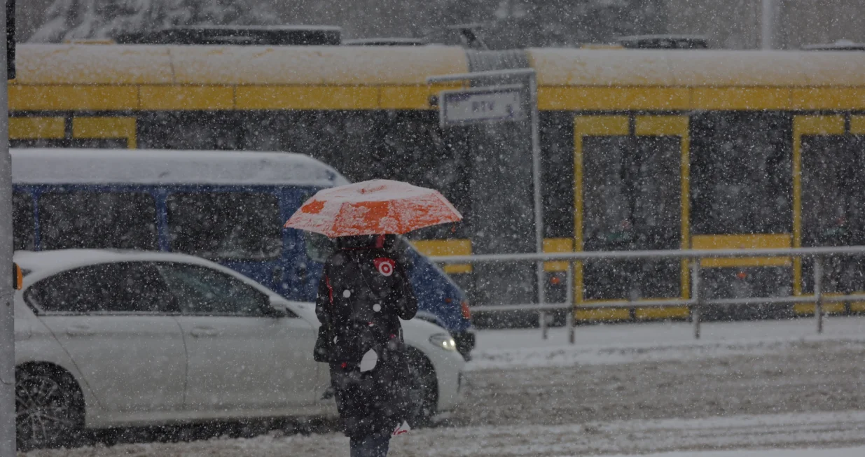 Snjeg &scaron;etnja saobračaj ilustracije zima/Senad Gubelić