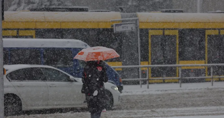 Snjeg &scaron;etnja saobračaj ilustracije zima/Senad Gubelić