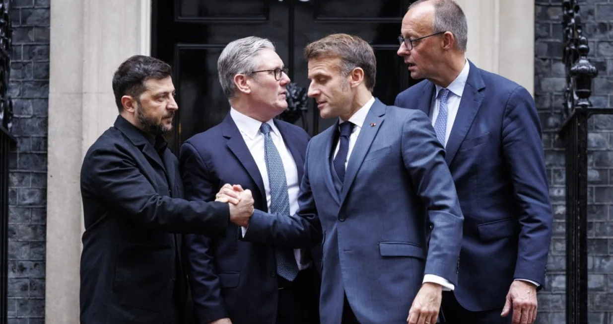 zelenski starmer merz macron 1/