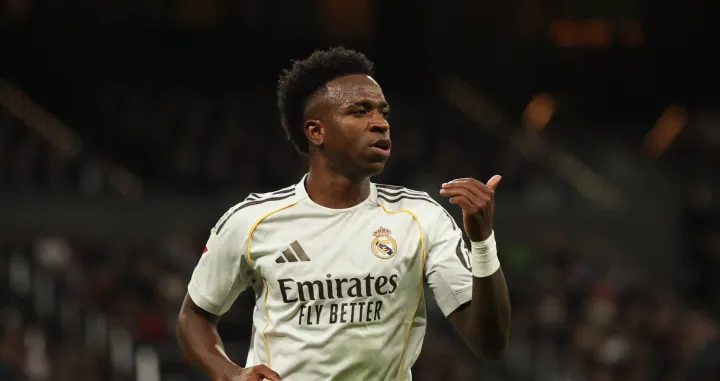 Soccer Football - LaLiga - Real Madrid v Real Betis - Santiago Bernabeu, Madrid, Spain - January 4, 2026 Real Madrid's Vinicius Junior reacts REUTERS/Violeta Santos Moura/Foto: Violeta Santos Moura