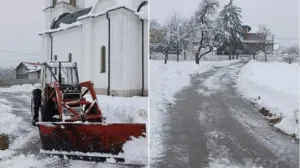 ibro jahić očistio put i portu hrama/Facebook