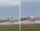 Avion prekinuo slijetanje na aerodromu u Istanbulu usred jake oluje/Screenshot