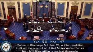 američki senatn glasanje, trump venecuela/Screenshot