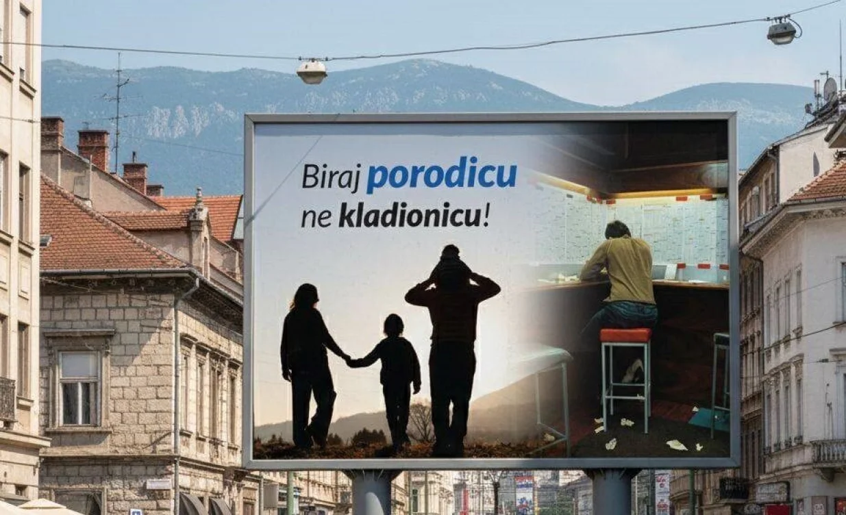 Slogan kampanje - Biraj porodicu ne kladionicu/