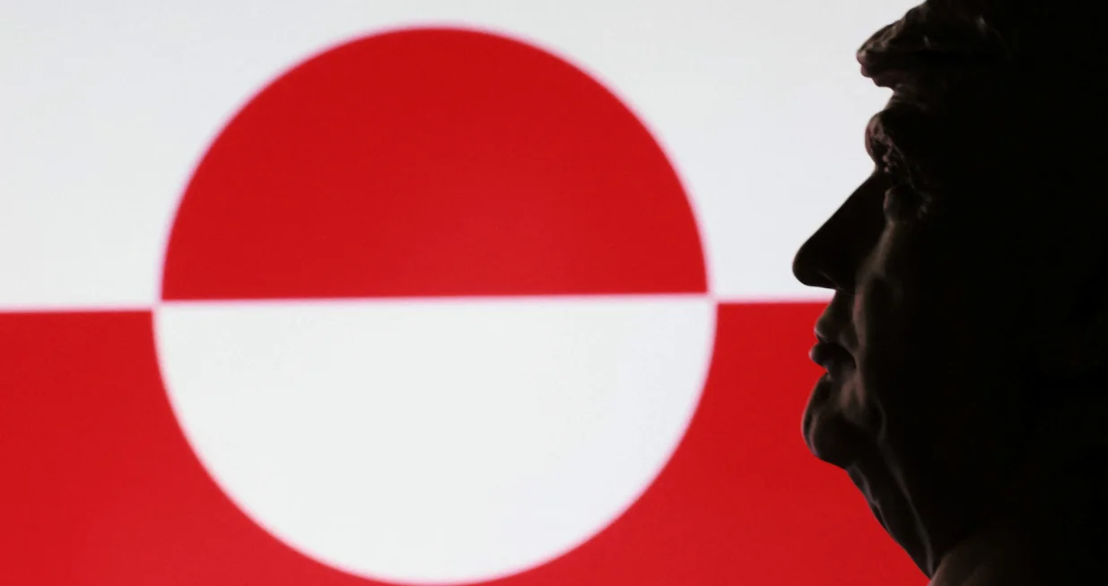 A 3D printed miniature of U.S. President Donald Trump and Greenland flag are seen in this illustration taken January 9, 2026. REUTERS/Dado Ruvic/Illustration/Dado Ruvic