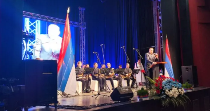 Milorad Dodik, lider SNSD-a, svečana akademija u Brčkom, neustavni dan RS/Rtrs