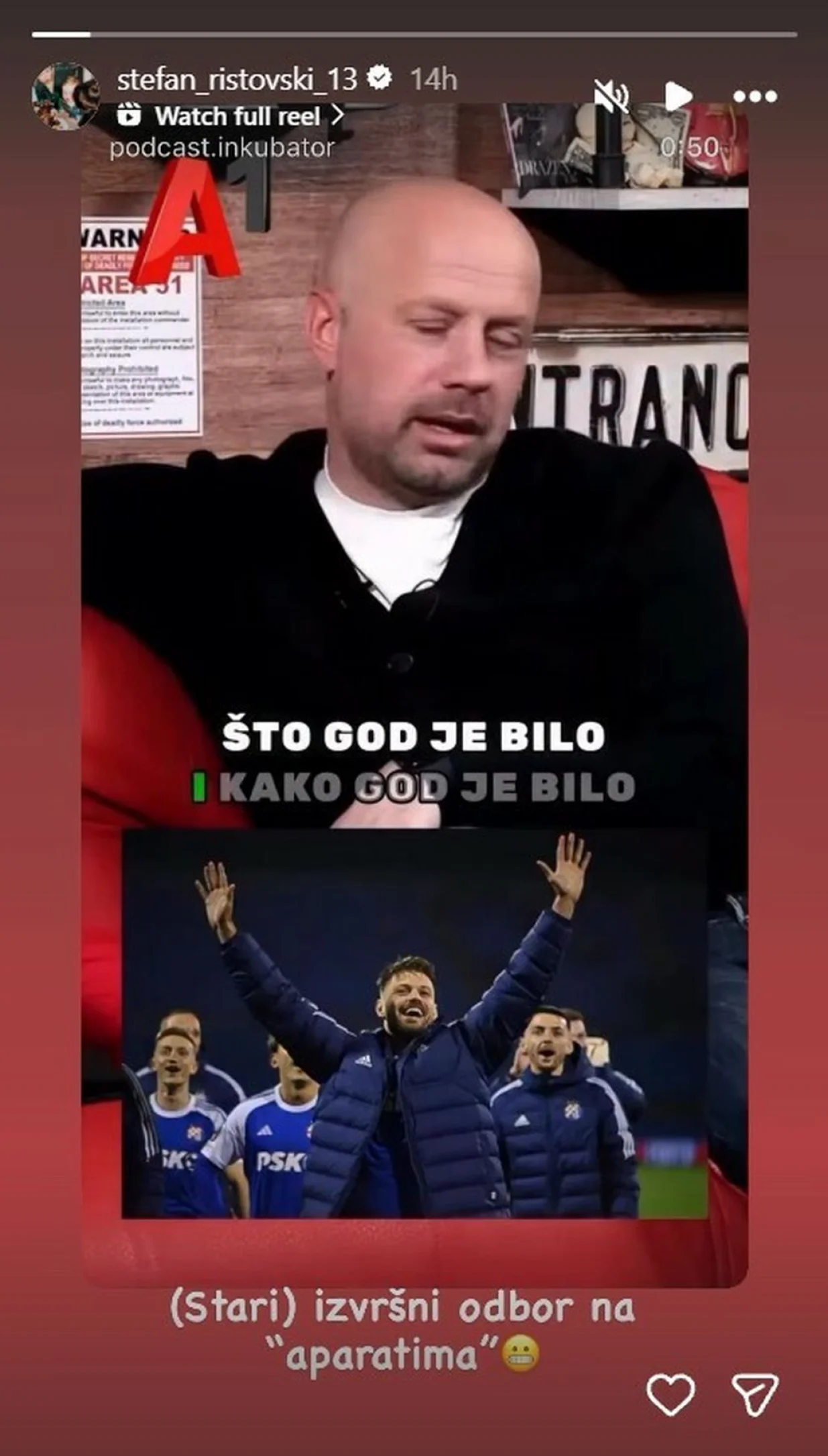 Objava Stefana Ristovskog/Foto: 