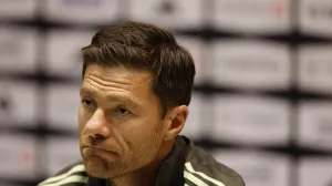 Soccer Football - Spanish Super Cup - Final - Real Madrid Press Conference - King Abdullah Sport City Stadium, Jeddah, Saudi Arabia - January 10, 2026 Real Madrid coach Xabi Alonso during the press conference REUTERS/Vincent West/Foto: Vincent West