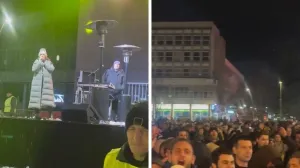 Anu Bekutu gađali grudvama tokom koncerta/Instagram