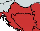Karta, BiH, zemlje regiona, crvena boja, ujedinjenje/Prtsc