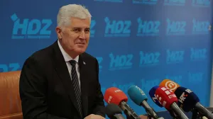 Dragan Čović, predsjednik HDZ-a BiH, press konferencija/Emanuel Soca