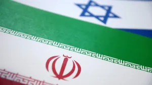 FILE PHOTO: Israel and Iran flags are seen in this illustration taken June 18, 2025. REUTERS/Dado Ruvic/Illustration/File Photo/Dado Ruvic