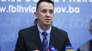 Vedran Lakić, ministar energije, rudarstva i industrije FBiH, press konferencija/Muhamed Hadžibegić