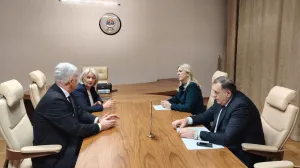 Dragan Čović, Borjana Krišto, Milorad Dodik, Željka Cvijanović, sastanak u Istočnom Sarajevu/Srna