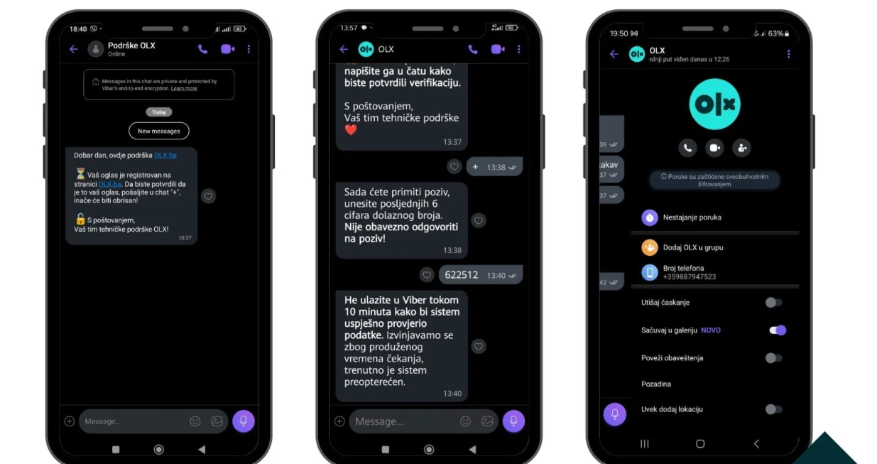 OLX poruke, phishing, prevara/Detektor.ba