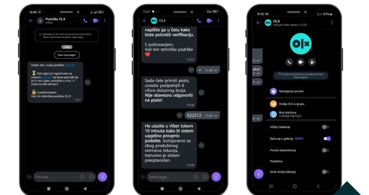OLX poruke, phishing, prevara/Detektor.ba