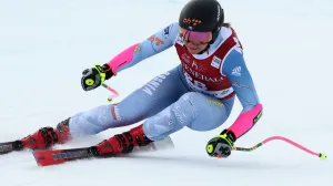 Alpine Skiing - FIS Alpine Ski World Cup - Women's Super G - Val d'Isere, France - December 21, 2025 Bosnia and Herzegovina's Elvedina Muzaferija in action REUTERS/Christian Hartmann/Foto: Christian Hartmann