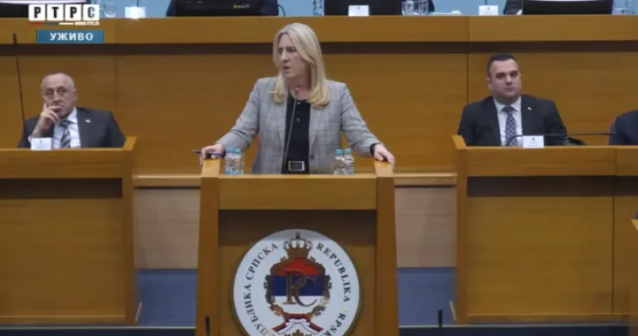 Željka Cvijanović u NSRS-u/Screenshot