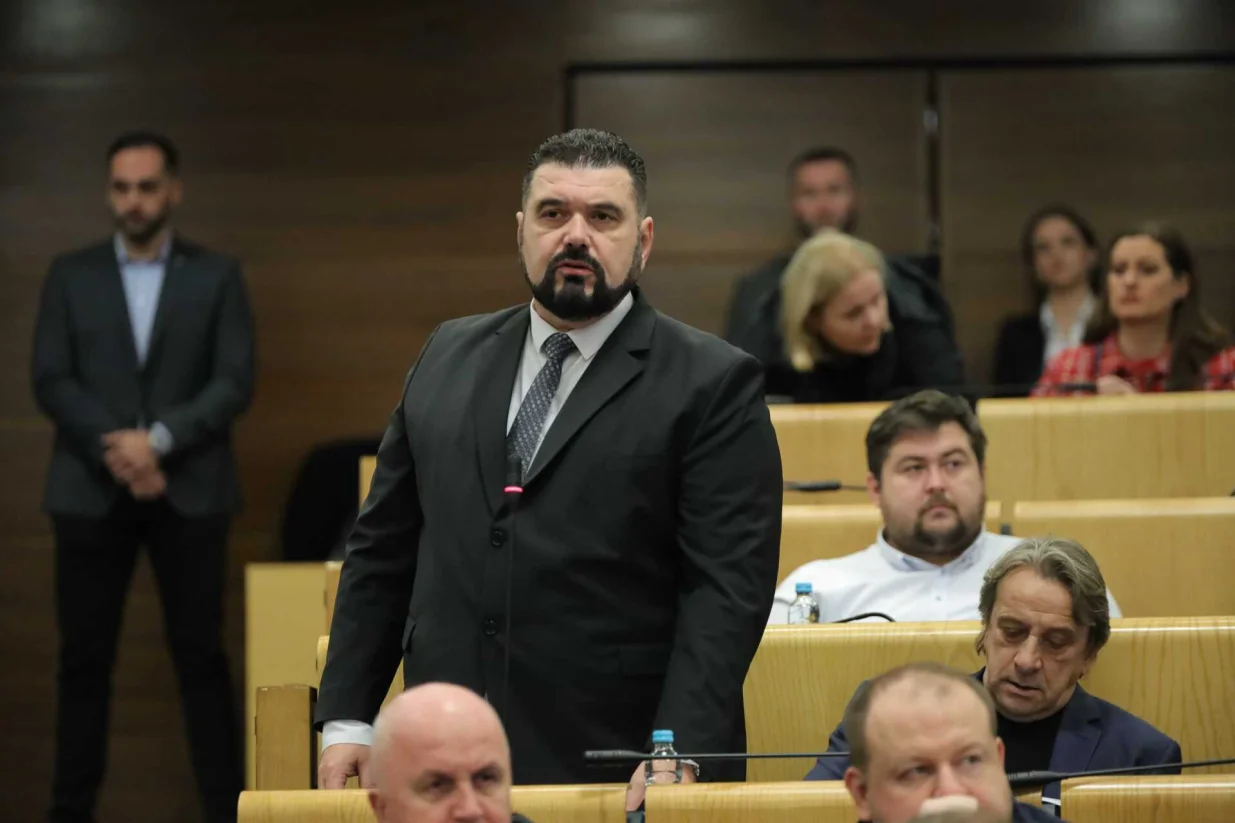 Mahir Me&scaron;alić, parlament/Senad Gubelić