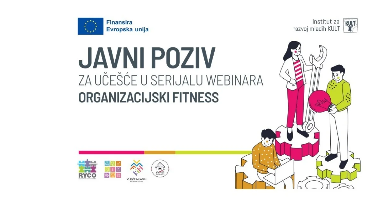 Javni poziv za uče&scaron;će u serijalu webinara "Organizacijski fitness"/Općina Centar