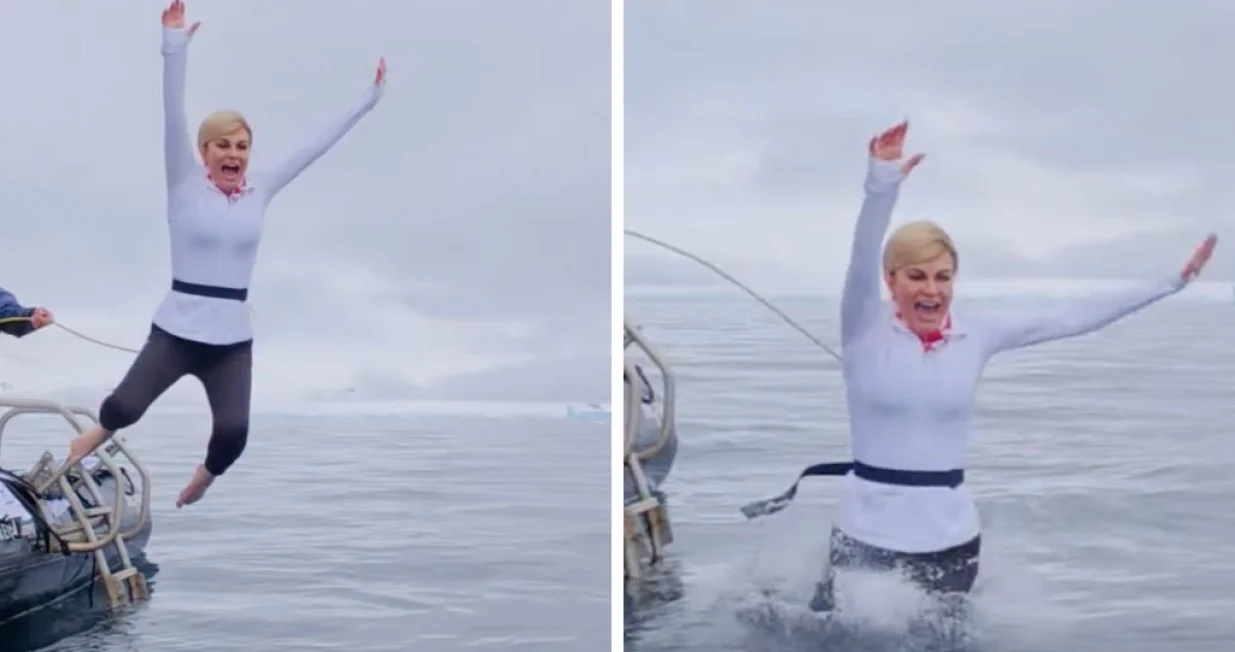 Kolinda skače u ledeno more/Kolinda Grabar - Kitarović